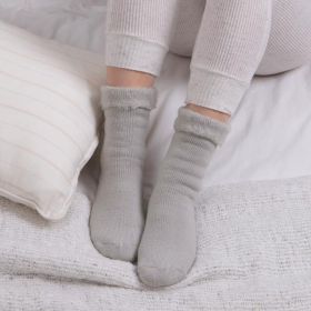 Totes Women's Thermal Bed Socks - Grey