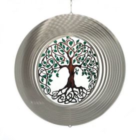 Spin Art Tree of Life Wind Spinner