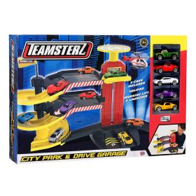 Teamsterz TZ City Park and Drive Garage Toy with 5 Cars