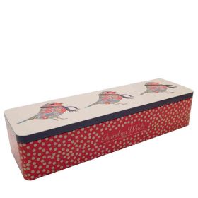 Patchwork Robin Clotted Cream Shortbread Biscuit Tin - 200g