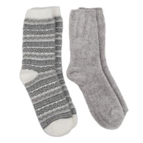  Totes Women's Chenille Bed Socks - Grey