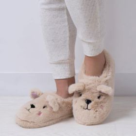 Totes Women's Novelty Bear Slippers - Cream