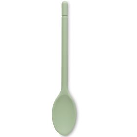 Zeal Silicone Traditional Cooks Spoon, 30cm - Sage Green
