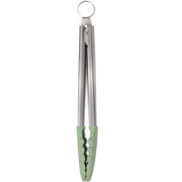 Zeal Silicone Food Tongs, 25cm - Sage Green
